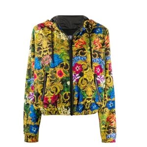 Versace Jeans Couture Barocco Print Jacket Multi US 2 NWT